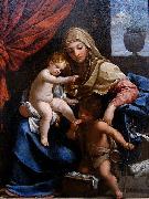 Guido Reni Madonna with Child and St. John the Baptist Germany oil painting artist
